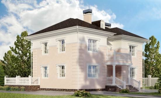 155-005-Л Проект двухэтажного дома, классический домик из поризованных блоков Вольск | Проекты домов от House Expert