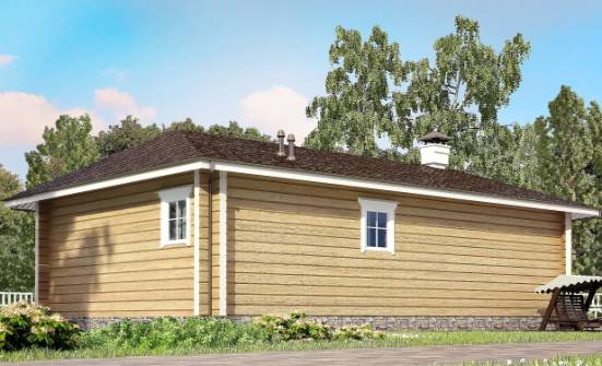 095-001-Л Проект одноэтажного дома, классический загородный дом из дерева Балашов | Проекты домов от House Expert
