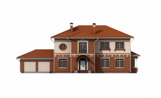 285-001-Л Проект двухэтажного дома, гараж, большой коттедж из кирпича Вольск | Проекты домов от House Expert
