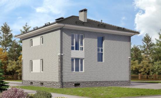 275-004-П Проект трехэтажного дома, гараж, огромный коттедж из кирпича Балаково | Проекты домов от House Expert