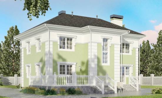 155-005-П Проект двухэтажного дома, простой домик из газобетона Саратов | Проекты домов от House Expert