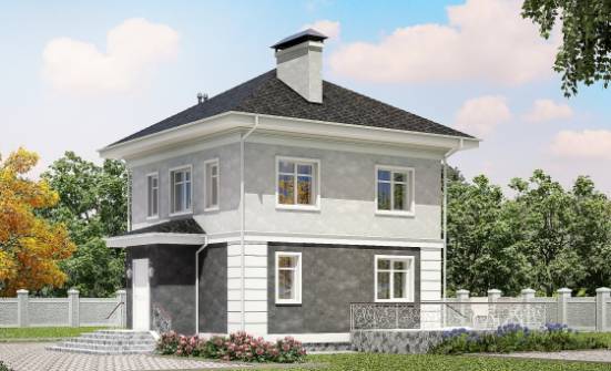 090-003-П Проект двухэтажного дома, уютный домик из керамзитобетонных блоков Маркс | Проекты домов от House Expert