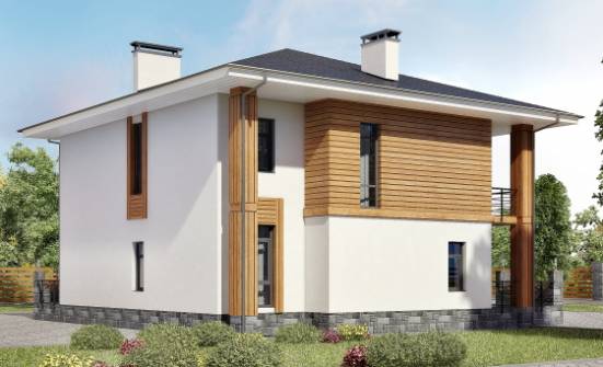 180-015-П Проект двухэтажного дома, простой домик из газобетона Балаково | Проекты домов от House Expert