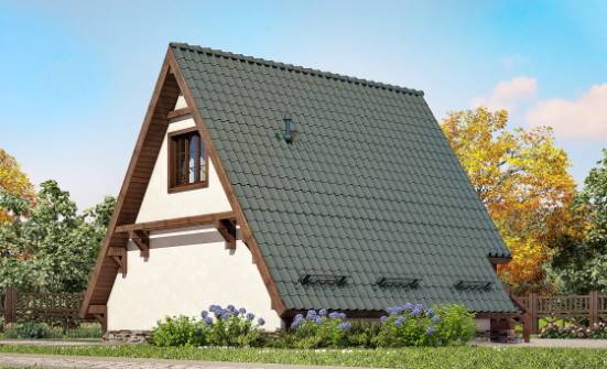 070-003-П Проект двухэтажного дома мансардой, недорогой домик из дерева Балаково | Проекты домов от House Expert