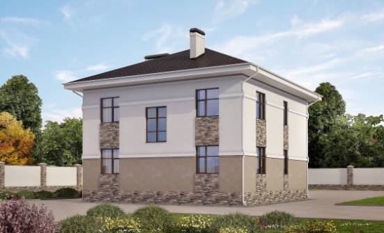 150-014-П Проект двухэтажного дома, бюджетный коттедж из газосиликатных блоков Ершов | Проекты домов от House Expert