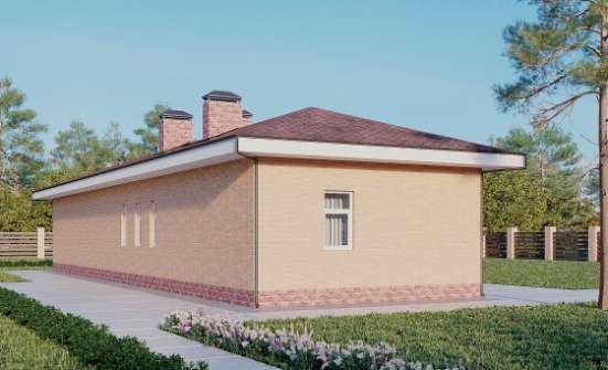 110-006-П Проект бани из бризолита Энгельс | Проекты одноэтажных домов от House Expert