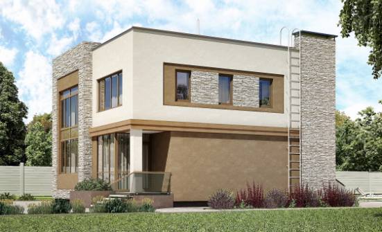185-001-П Проект двухэтажного дома, классический дом из твинблока Маркс | Проекты домов от House Expert