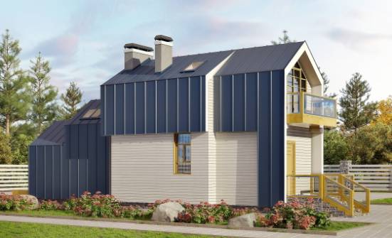 060-006-П Проект двухэтажного дома с мансардой, миниатюрный дом из пеноблока Саратов | Проекты домов от House Expert