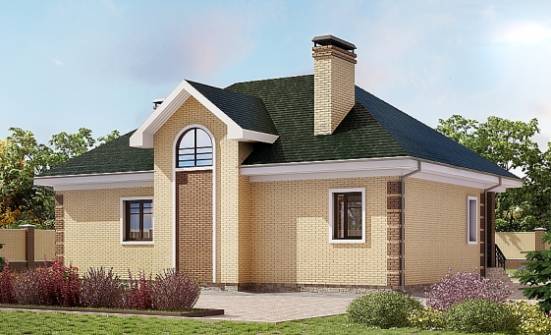 150-013-Л Проект двухэтажного дома мансардой, недорогой загородный дом из кирпича Ершов | Проекты домов от House Expert