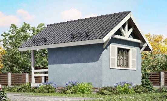 020-001-Л Проект одноэтажного дома, компактный дом из бревен Балаково | Проекты домов от House Expert
