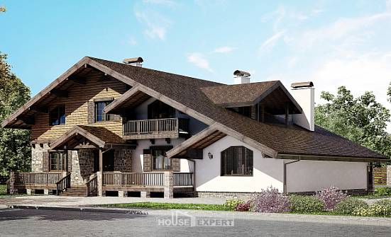 320-002-П Проект двухэтажного дома мансардой, просторный загородный дом из кирпича Балашов | Проекты домов от House Expert