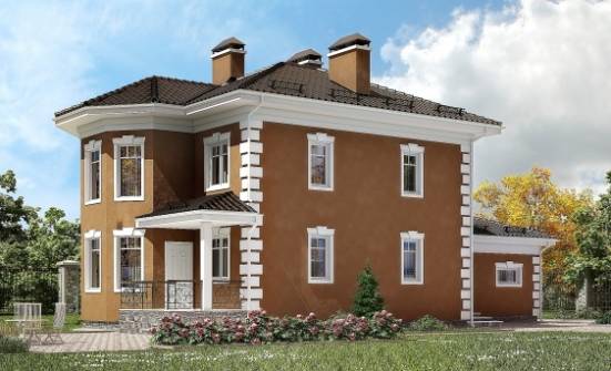 150-006-П Проект двухэтажного дома, гараж, современный дом из поризованных блоков Вольск | Проекты домов от House Expert