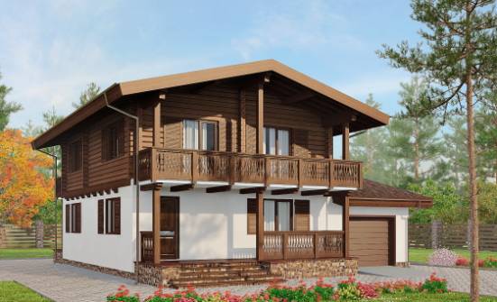 200-011-П Проект двухэтажного дома с мансардой, современный дом из твинблока Ершов | Проекты домов от House Expert