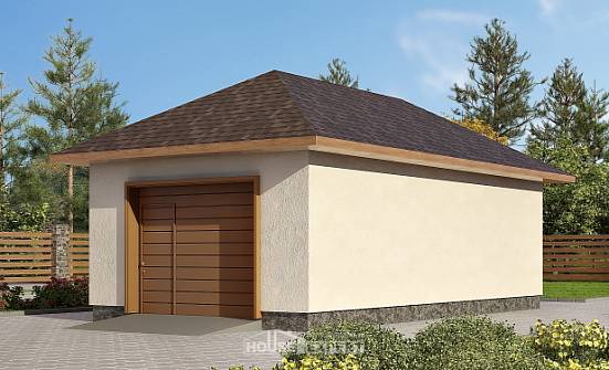 040-001-П Проект гаража из поризованных блоков Энгельс | Проекты домов от House Expert