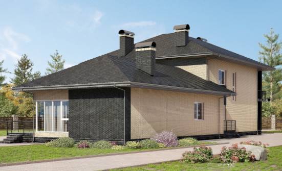 305-003-Л Проект двухэтажного дома, просторный загородный дом из керамзитобетонных блоков Ртищево | Проекты домов от House Expert