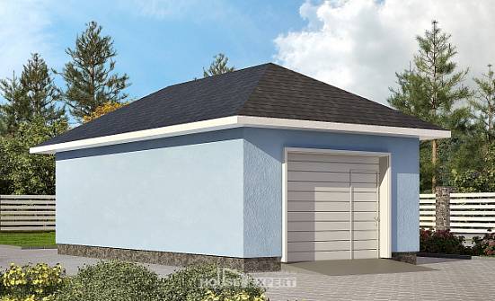 040-001-Л Проект гаража из газосиликатных блоков Балашов | Проекты домов от House Expert