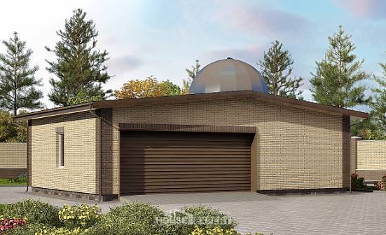 075-001-Л Проект гаража из кирпича Маркс | Проекты домов от House Expert