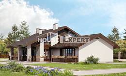 480-001-Л Проект трехэтажного дома с мансардой, классический загородный дом из газобетона Вольск, House Expert