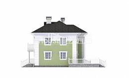 155-005-П Проект двухэтажного дома, скромный коттедж из твинблока, Балаково