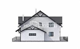 290-003-П Проект двухэтажного дома с мансардой, просторный домик из пеноблока Вольск, House Expert