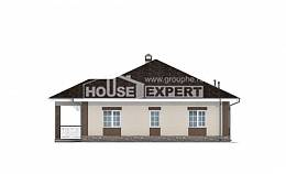 100-004-Л Проект одноэтажного дома, классический дом из арболита Маркс, House Expert