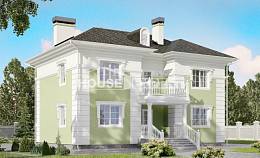 155-005-П Проект двухэтажного дома, простой дом из арболита Маркс, House Expert