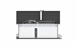 170-006-П Проект двухэтажного дома с мансардой, бюджетный коттедж из поризованных блоков Маркс, House Expert