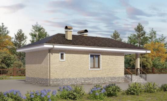 040-002-П Проект бани из блока Саратов | Проекты одноэтажных домов от House Expert