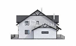 290-003-П Проект двухэтажного дома мансардой, большой загородный дом из газосиликатных блоков Балашов, House Expert