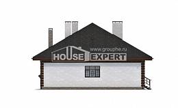 135-003-П Проект одноэтажного дома, недорогой домик из керамзитобетонных блоков Энгельс, House Expert
