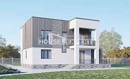 150-017-П Проект двухэтажного дома, классический загородный дом из пеноблока, Энгельс