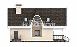 125-001-Л Проект двухэтажного дома мансардный этаж, классический загородный дом из керамзитобетонных блоков Ершов, House Expert
