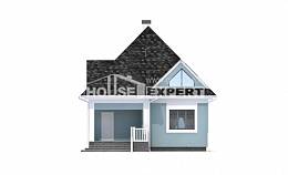 110-001-Л Проект двухэтажного дома с мансардой, доступный загородный дом из газосиликатных блоков Ртищево, House Expert