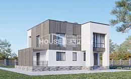 150-017-П Проект двухэтажного дома, бюджетный загородный дом из керамзитобетонных блоков Ртищево, House Expert