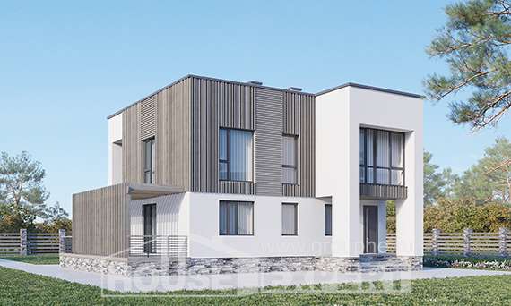 150-017-П Проект двухэтажного дома, доступный коттедж из газосиликатных блоков, Балаково