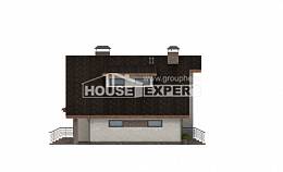 180-008-П Проект двухэтажного дома мансардный этаж, гараж, средний дом из газосиликатных блоков Балашов, House Expert