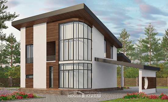 230-001-П Проект двухэтажного дома мансардой, простой дом из кирпича Балашов | Проекты домов от House Expert