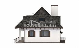 110-002-Л Проект двухэтажного дома мансардой и гаражом, уютный домик из поризованных блоков Ртищево, House Expert