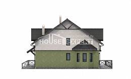 120-003-П Проект двухэтажного дома с мансардным этажом, бюджетный домик из арболита Энгельс, House Expert