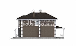 185-002-П Проект двухэтажного дома, недорогой коттедж из теплоблока Ртищево, House Expert