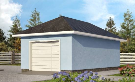 040-001-Л Проект гаража из арболита Маркс | Проекты домов от House Expert