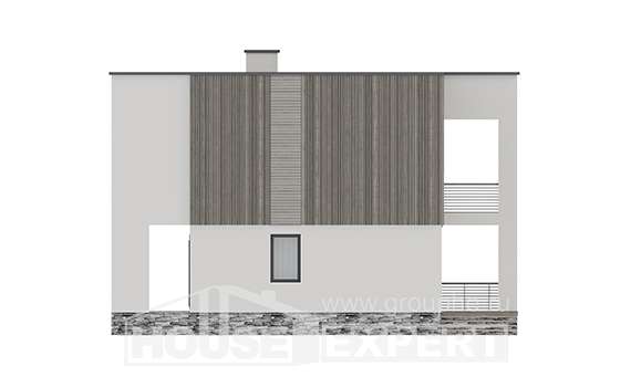 150-017-П Проект двухэтажного дома, доступный коттедж из теплоблока Энгельс, House Expert